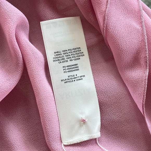 Aritzia Wilfred Rhyme Elegant Pink new Women's Formal Wedding Guest Blouse XXS - Picture 16 of 16